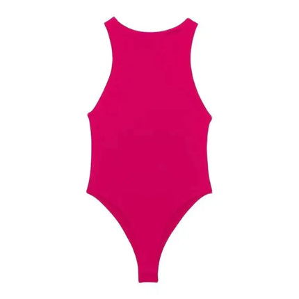 Women Fashion With Halter Neck Skinny Bodysuit Sexy Sleeveless Snap-button Female Playsuits Mujer
