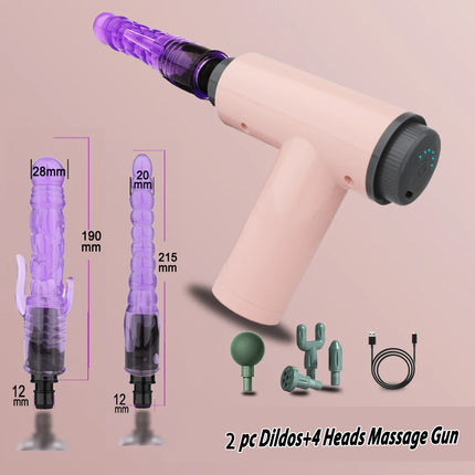 Handheld Massage Gun Dildo Vibrator Sex toys for Women Automatic Sex Machine With Clitoral stimulation Sexy toys for Couples 18
