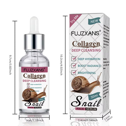 !!!VIRAL!!! Snail Collagen Serum Niacinamide + Hyaluronic Acid Anti-Aging 30ml / Sérum Collagène Escargot Niacinamide + Acide Hyaluronique Anti-Âge 30ml