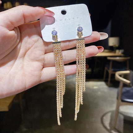 New Fashion Trend Unique Design Elegant Delicate Zircon Butterfly Tassel Earrings For Women Jewelry Wedding Party Premium Gifts
