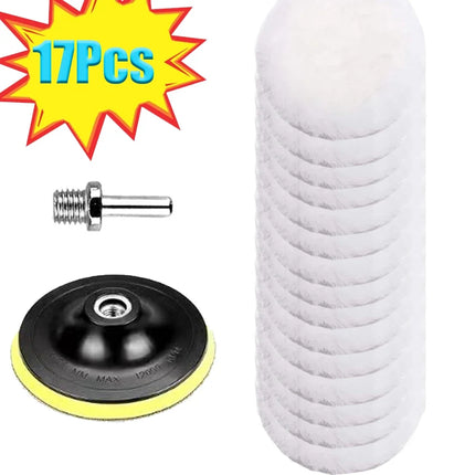 1-22Pcs 3-7 Inch Wool Felt Buffing Pad M14 Polishing Pads for Wheel Car Polish Glass Tile Stainless Steel Scratche Repair Tools