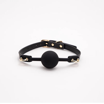 2 Colors Sex Toys For Couples Adult Game Colorful Soft Silicone Ball Gag Oral Fixation PU Leather Conquer Toys Bondage Mouth Gag
