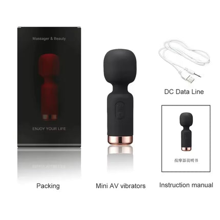 Powerful G-Spot Vibrator for Women Clitoris Stimulator AV Magic-Wand Female Vagin Massager Masturbator Adult Sex Toys Erotic 18+