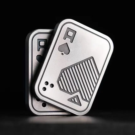 Metal Slider Stress Relief Toy KK AA  Anti Stress EDC Top Spinning Poker Toys Portable Decompress Magnetic Toys Adults Gifts