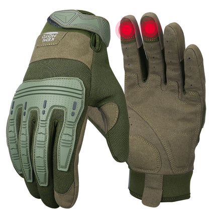 KEMIMOTO Hunting Tactical Gloves For Men Outdoor Climbing Work Gloves With Rubber Guard Touchscreen Sports Motorcycle Gloves