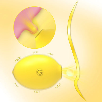 Vacuum Sucking Vibrator Lemon Sex Toys for Women Suction Clitoris Stimulator 10 Power Female Oral Nipple Clit Vibrating Sucker