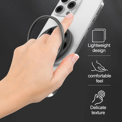 Universal Mirror Magnetic Phone Holder for Magsafe 360° Rotation Folding Magnet Bracket for iPhone 17 16 Samsung Portable Stand