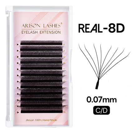 ARISON Lashes W 5D/4D/3D Eyelashes Extensions Premade Volume Easy Fan YY Lash Natural Soft False Eyelash For Custom Logo
