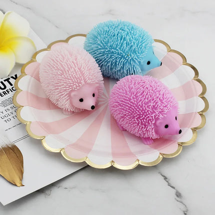 1pc Pinch Hedgehog Squeeze Toys Glitter Creative Fidget Toy Stress Relief Sensory Toy For Kids Adults Gift
