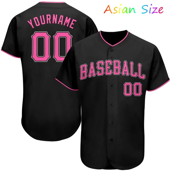 Polyester Quick Drying Baseball Jersey Button Down Sports Tee Uniform Custom Name Number Team Name Baseball Training Sports Tops