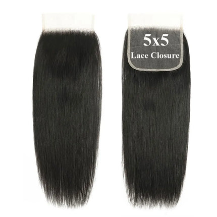 13x6 Lace Frontal Human Hair 4x4 5x5 Lace Closure Human Hair Straight Hair 6x6 Closure Transparent 13x4 Ear to Ear Lace  Frontal