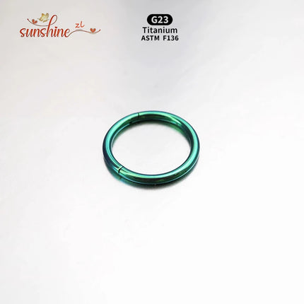 5PCS G23 Titanium Nose Piercing Implant Grade 12G 14G 16G 18G 20G Clicker Diaphragm Tragus Piercing Sexy Body Jewelry Wholesale
