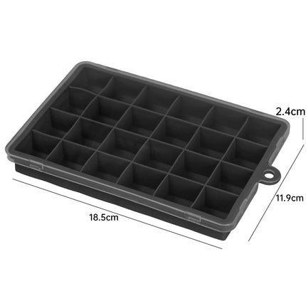 Silicone Ice Cube Mold Reusable Square Ice Cube Molds with Lid Whiskey Cocktail Freezer DIY Ice Maker Barware Kitchen Gadgets