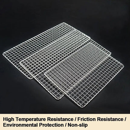 New High Quality Barbecue Net Portable Durable Iron Wire Grill Racks Reusable Square Grill Net Nonstick Roast Grate Net