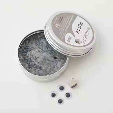Resin Magnetic Bouncing Mud Ferrofluid High Stretch Magnetic Suction Clay Interesting with Magnet Mud Playdough Kids Toys