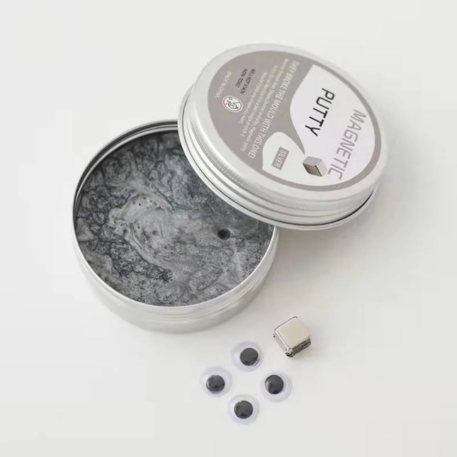 Resin Magnetic Bouncing Mud Ferrofluid High Stretch Magnetic Suction Clay Interesting with Magnet Mud Playdough Kids Toys