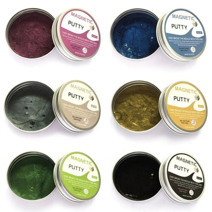 Resin Magnetic Bouncing Mud Ferrofluid High Stretch Magnetic Suction Clay Interesting with Magnet Mud Playdough Kids Toys