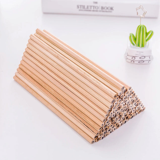 15 Pcs HB Wood Pencil Friendly Natural Wood Pencil Hexagonal Non-Toxic Standard Pencil Drawing