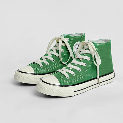 Children's Mid-Top Canvas Shoes Soft Sole Comfortable Casual Children's Shoes Boys and Girls Non-slip Breathable Board Shoes