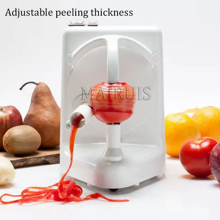 Small Tabletop Automatic Mangoes Apples, Pears, Lemons Electric Stainless Fruit Peeler Machine
