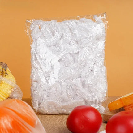 Disposable Food Cover Saran Wrap Bowel Cover Food Grade Fresh-keeping Plastic Bag Kitchen Storage Accessories Elastic Bowl Cover