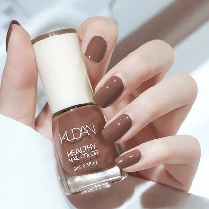8ml Water-based Nail Polish No Baking Long Lasting Semi-permanent Quick Dry non-peelable Nail Varnish DIY Fashion Manicure
