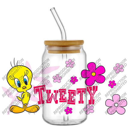 New Product Little Yellow Duck Waterproof DIY Decals 3D Transfers Stickers 16oz UV DTF for Glasses cup Wraps