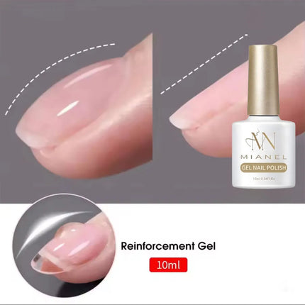 MIANEL 10ml Clear Building Nail Gel Nail Polish For Strengthener Gel Extension Gel Base Coat Soak Off UV LED Gel Nails