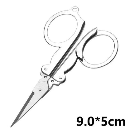 Mini Stainless Steel Sewing Scissors Retro Tailor Thread Embroidery Fabric Needlework Scissor Household Sewing Accessories