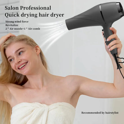 Popular High-Speed Hair Dryer 2200w High-Power Fast Drying Bass Noise Reduction Household Hair Salon Model 110V/220V