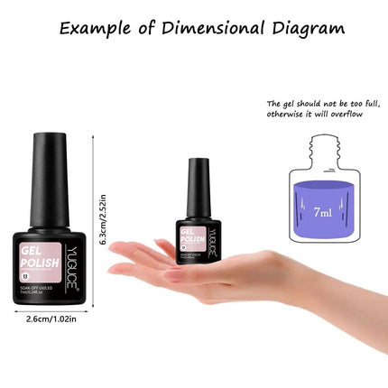 6pcs Gel Nail Polish Set，Salon-Quality Winter Fall Nail Polish Gift Set Suitable for at Home Use, Professional Gel Polish