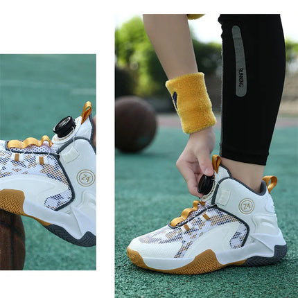 Kids Basketball Shoes Boys Sneakers Non-slip Child Trainer Basket Shoes Outdoor Children Sport Shoes