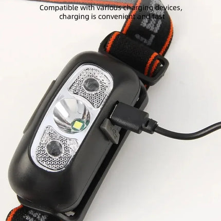 Flashlight Mini Keychain Light Work Light Rechargeable Lamp Super Bright Portable Lanterns LED Sensor Headlamp Fishing Camping