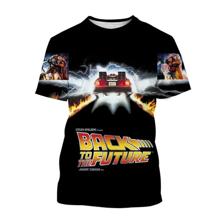 Summer fashion fantasy 3D printed movie short sleeved cool technology interstellar personality T-shirt
