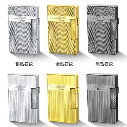 New Creative Plasma Arc Lighter Luxury Double Flame Butane Lighter Jet Flame Windproof Cigarette Ignitor Smoking Accessories