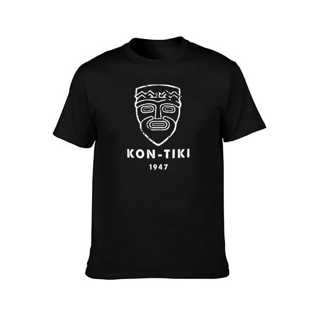 Kon Tiki emblem - Thor Heyerdahl T-Shirt graphic tee shirt plus size tops vintage t shirts workout shirts for men