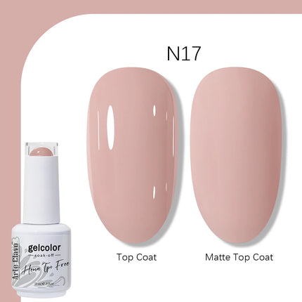 Arte Clavo TPO FREE HEMA FREE Gel Nail Polish UV Multi Use Semi Permanent Soak Off Autumn Winter Nail Art Hybrid Varnish 15ml