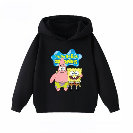 Potdemiel SpongeBob SquarePants Print Kids Hoodie, Boys & Girls Clothing, Autumn and Winter Warm Kids Hoodie Sweatshirt