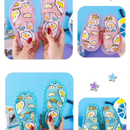 New Cute Luminous Kids Slippers Crystal Shoes Sparkling Lights Boys Girls Will Cartoon Glowing Cute Baby Cool Indoor Outdoor