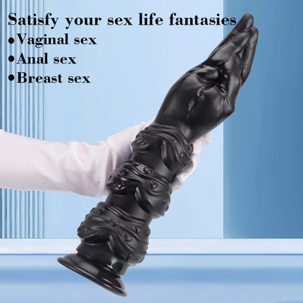 NEW Huge Butt Plug Simulation Hand Fist Dildo Anal Plug Female Male Gay Hand Touching G-spot Vaginal Anal Dilator Sucker Sex Toy