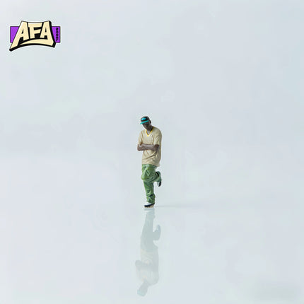 1/64 Scale Resin Hip Hop Street Crew Figures Miniature Scene Props Hand Painted Music Boombox Display for Diecast Car AFA
