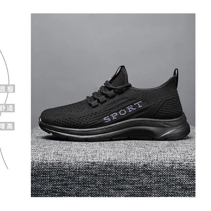 Sneakers 2025 New Fashion Wedge Platform Plus Size Casual Sports Shoes Women Lace-up Mesh Breathable Women's Vulcanized Shoes