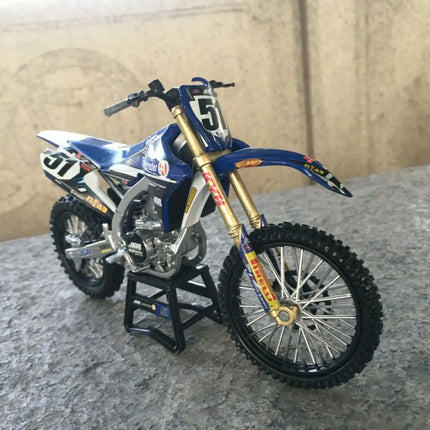 1:12 Yama Ha No. 51 Two-wheel Electric Motorcycle Off-road Racing Car Simulation Alloy Model Toy Collectible No Packaging