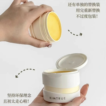 KIMTRUE Mashed Potato Cleanser Cream Makeup Remover Deep Cleansing Face Eyes And Lips Mild Ice Cream Cleansing Oil 90ml