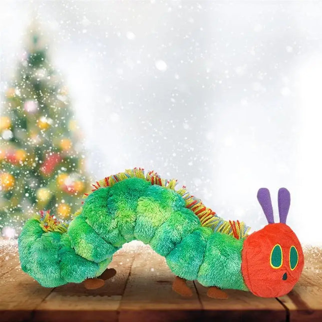 22CM Caterpillar Soft Toy, Green Cotton Caterpillar Plush Animal Dolls, Lovely Very Hungry Creative Gift for Kids Home Decoration