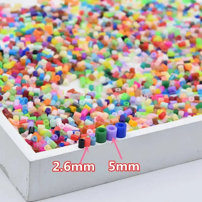 1000pcs/pack 2.6mm Mini Fuse Beads Pixel Puzzle Iron Melting Beads For Jewelry Making DIY High Quality Handmade Educational Toy
