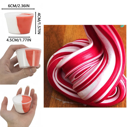 80ml Fluffy Slime Supplies Toys Soft DIY Clay Light Plasticine Non-Sticky Putty Modelling Charms Slime Putty Birthday Party Gift