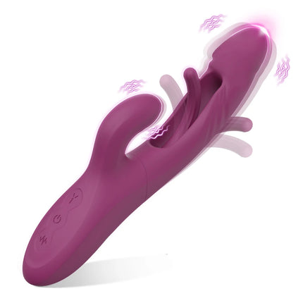 Tapping Flapping Rabbit Vibrator for Women Wiggle Tongue G-Spot Vagina Vibrator Female Masturbator Adult Goods Sex Toy for Women