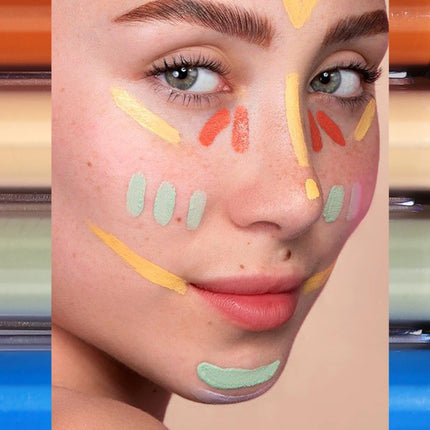YOUNG VISION 6 Colors Hydrating Fresh Concealer Brightens Skin Tone and Covers Blemishes and Dark Eye Circles Concealer