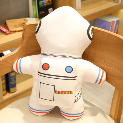 Plush Astronaut Spaceship Toy 1pc Stuffed Soft Doll Cartoon Pillow For Kids Creative Boys Birthday Gift Accompanying Decoration